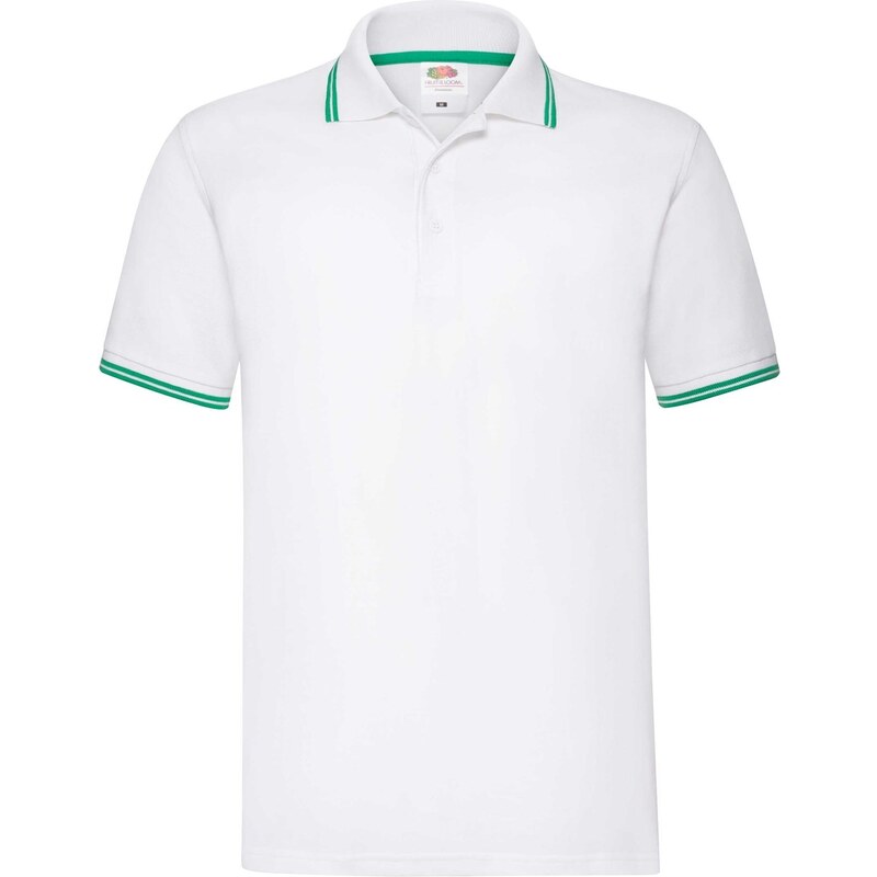 Fruit of the Loom Men's T-shirt Tipped Polo 630320 100% Cotton 170g/180g