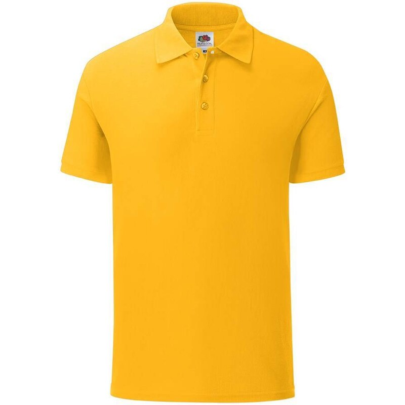 Fruit of the Loom Iconic Polo Friut of the Loom Men's Yellow T-Shirt