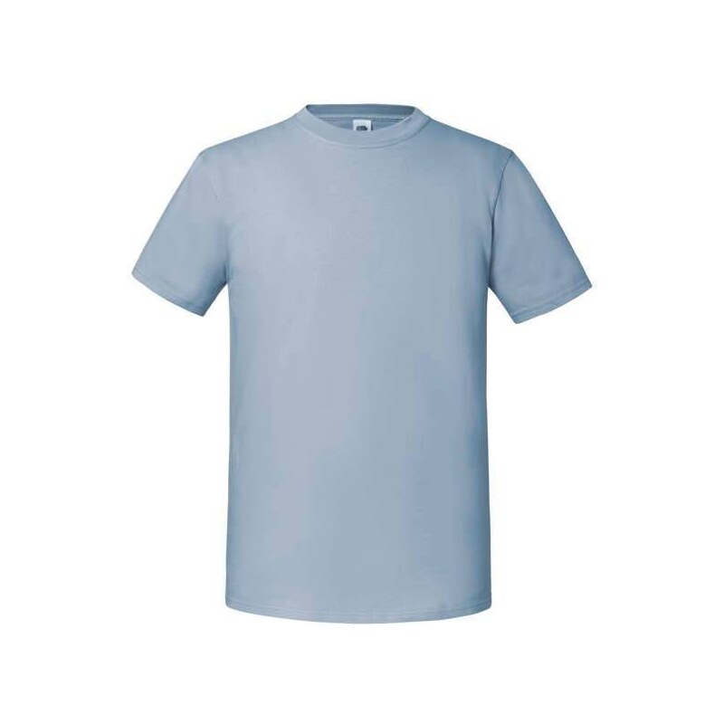 Blue Mens T-shirt Iconic 195 Ringspun Premium Fruit of the Loom