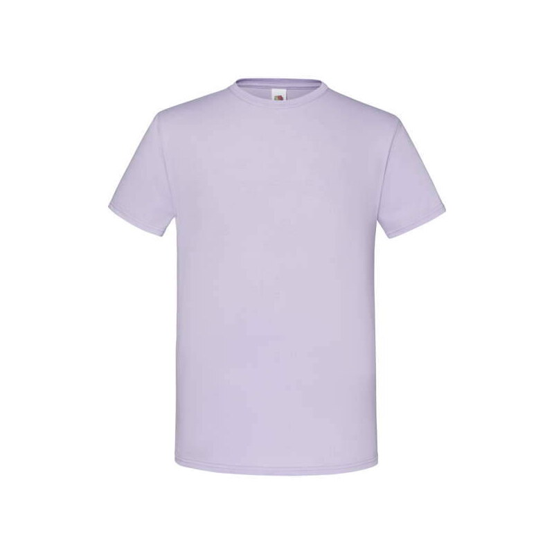 Lavender Men's Combed Cotton T-shirt Iconic Sleeve Fruit of the Loom
