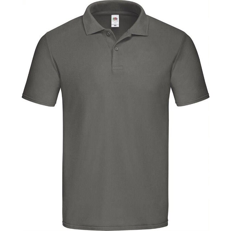 Fruit of the Loom Graphite Men's Polo Shirt Original Polo Friut of the Loom