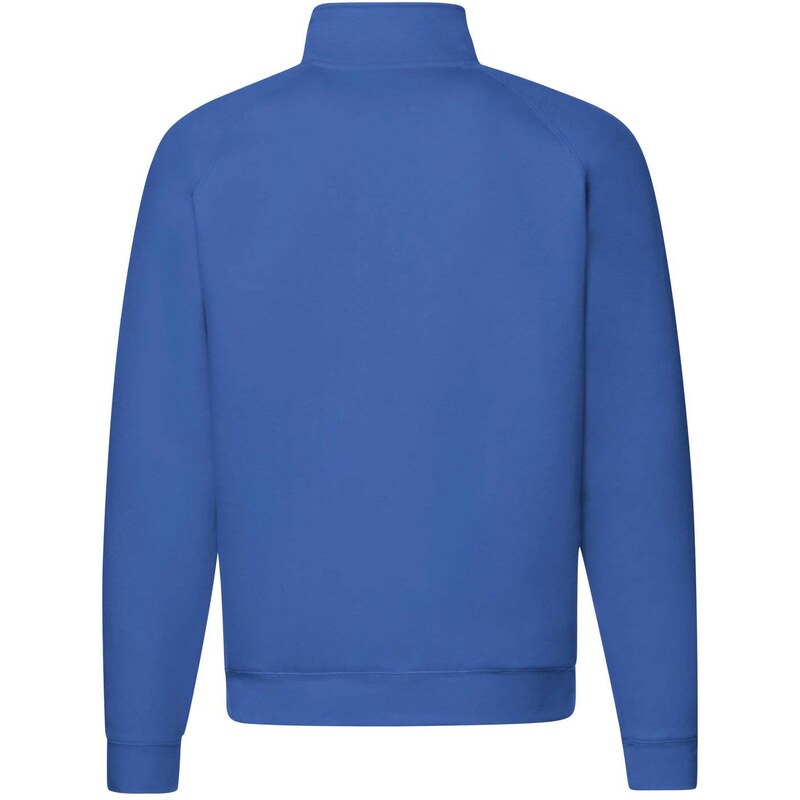 Blue Men's Sweatshirt Zip Neck Sweat Fruit of the Loom