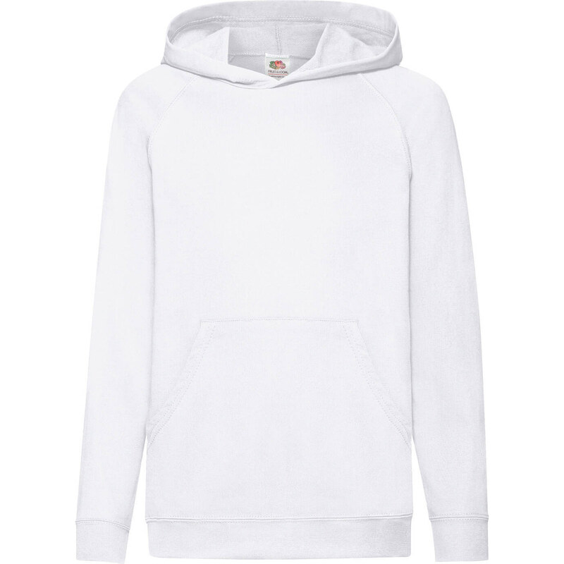 White children's hoodie Fruit of the Loom