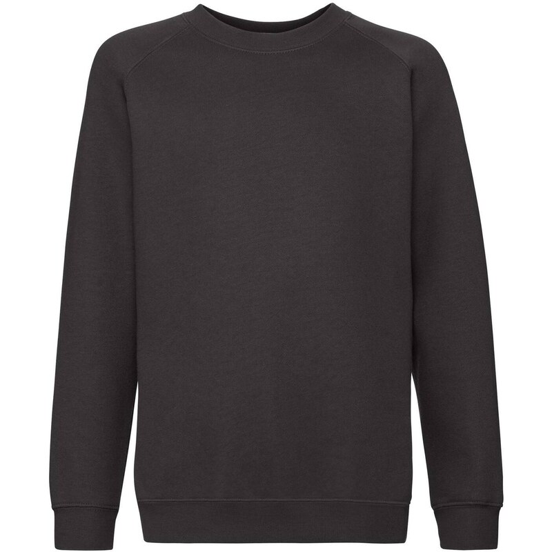 Czarna bluza dziecięca Raglan Sweat Fruit of the Loom