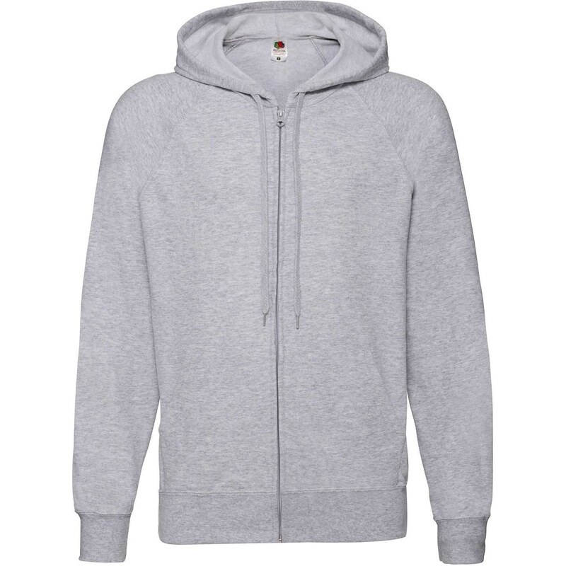 Szara bluza męska z kapturem Lightweight Zip Thru Hooded Sweat