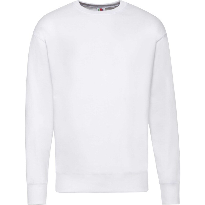 White Men's Sweatshirt Lightweight Set-in-Sweat Sweat Fruit of the Loom