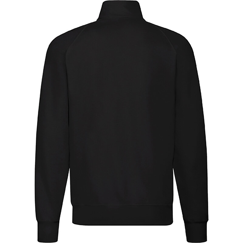 Black Men's Sweatshirt Lightweight Sweat Jacket Fruit of the Loom