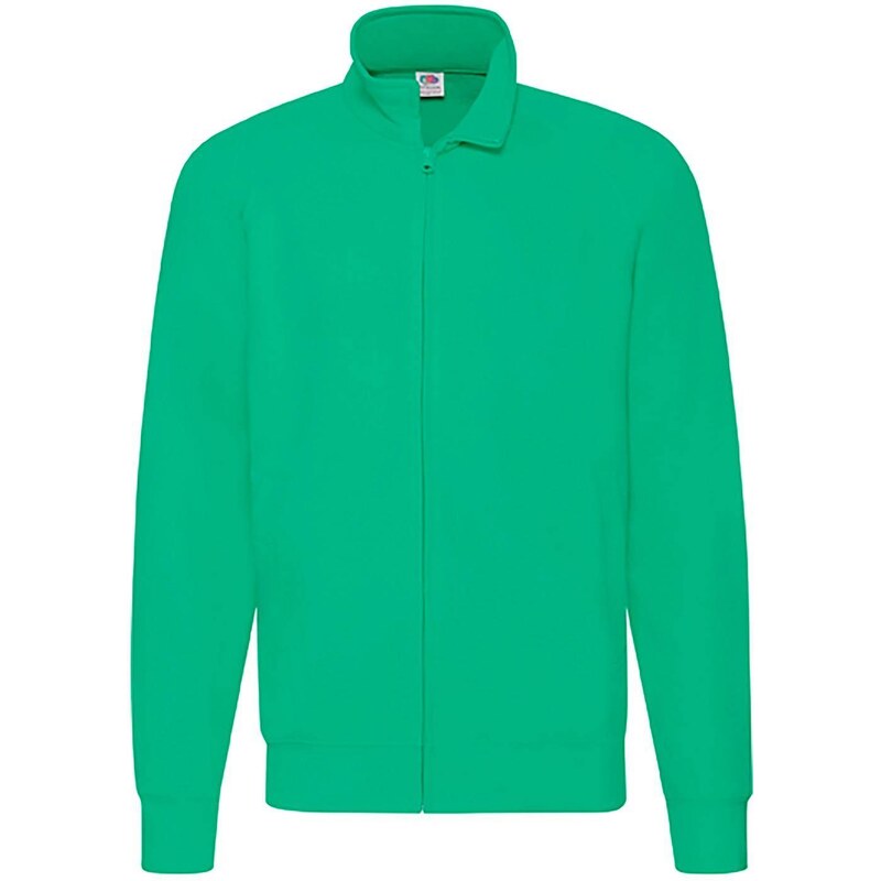 Green Men's Sweatshirt Lightweight Sweat Jacket Fruit of the Loom