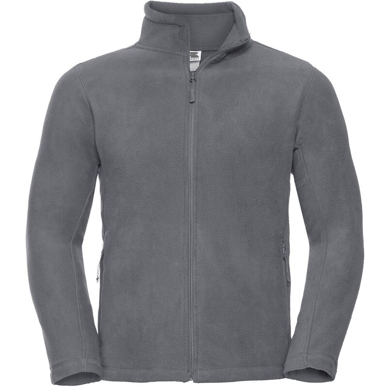 RUSSELL Mens fleece with long zipper 100% polyester, non-pilling