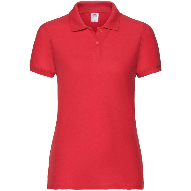 Red Polo Shirt 65/35 Polo Fruit of the Loom