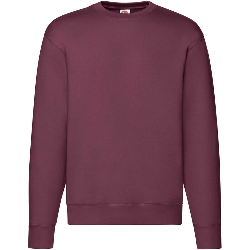 Burgundy Men's Sweatshirt Set-in Sweat Fruit of the Loom