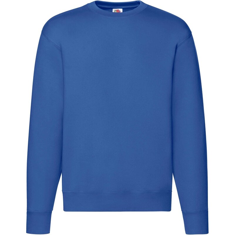 Mens Blue Sweatshirt Set-in Sweat Fruit of the Loom