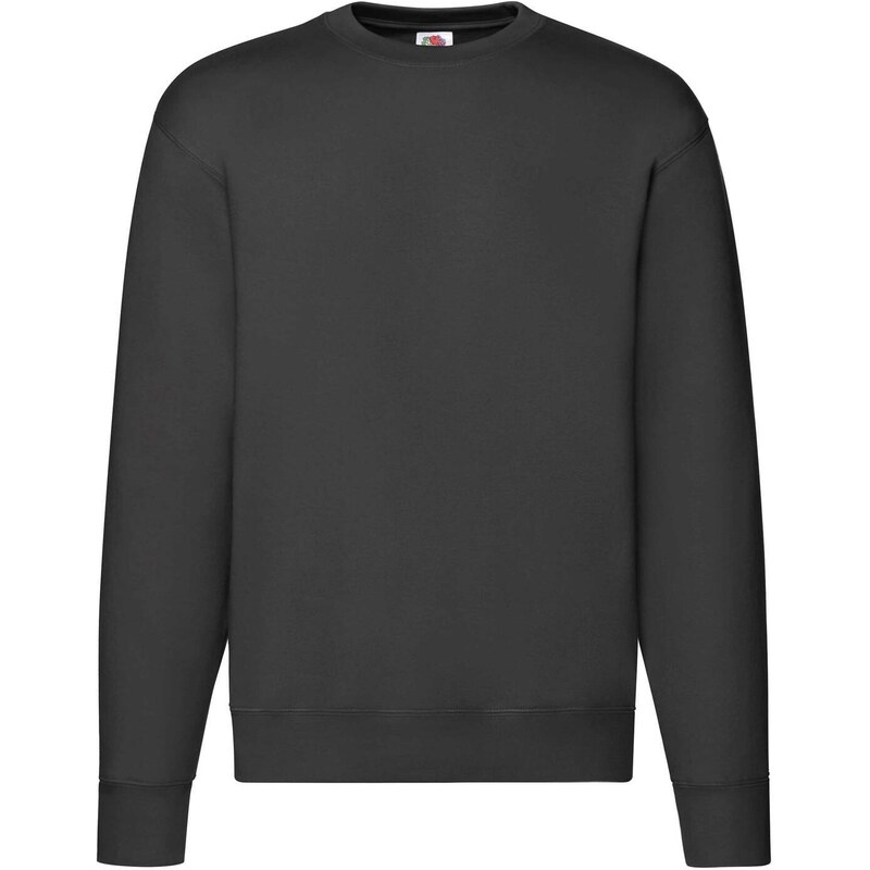 Men's Black Sweatshirt Set-in Sweat Fruit of the Loom