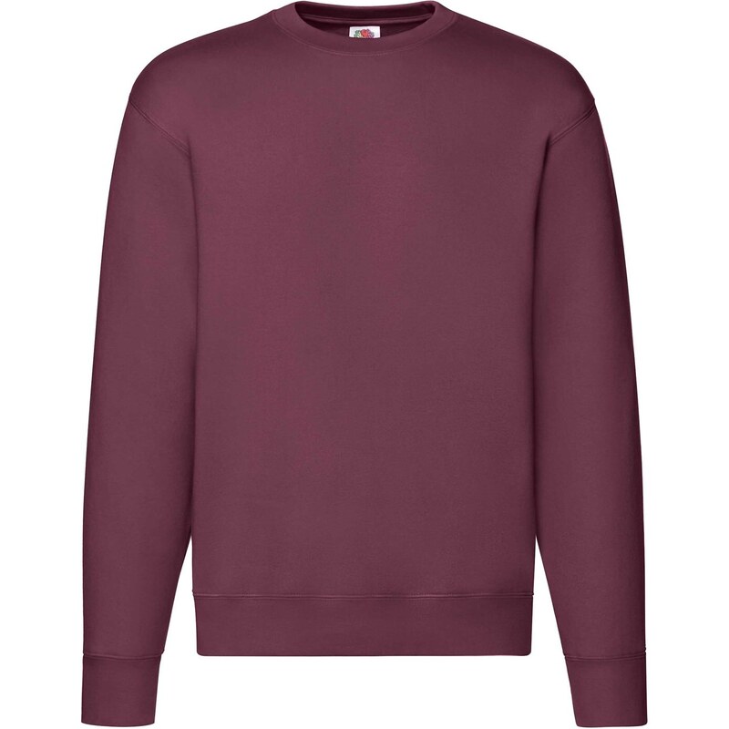 Burgundy Men's Sweatshirt Set-in Sweat Fruit of the Loom