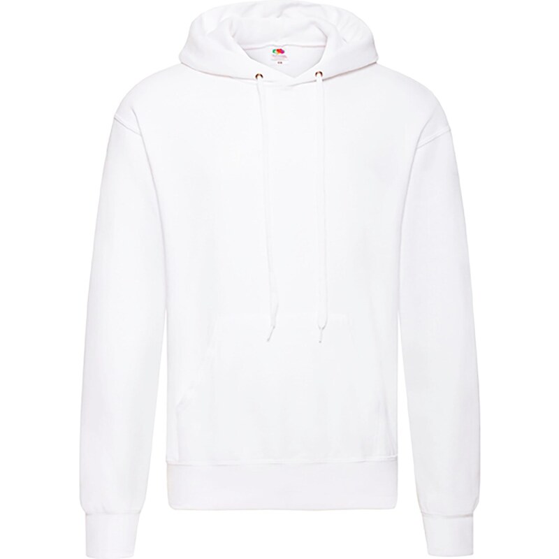 White men's sweatshirt Hooded Sweat Fruit of the Loom