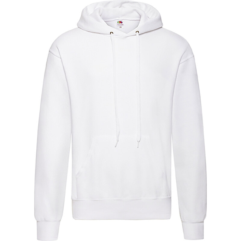 White men's sweatshirt Hooded Sweat Fruit of the Loom