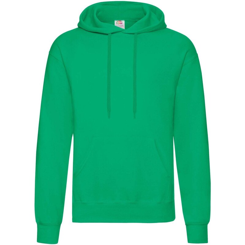 Green Men's Hooded Sweat Fruit of the Loom