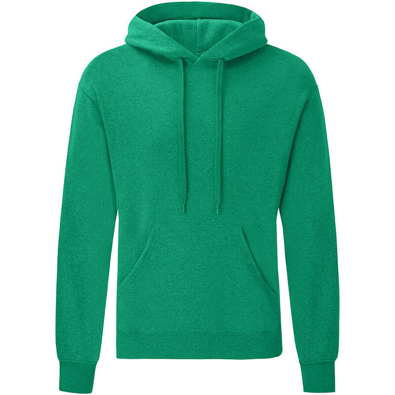 Green Men's Hooded Sweat Fruit of the Loom