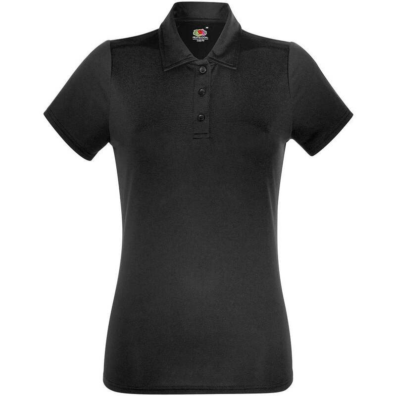 Performance PoloFruit of the Loom Black T-shirt