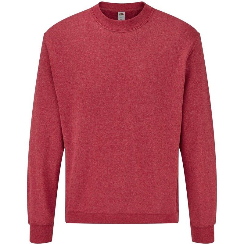 Mens Red Set-in Sweat Fruit of the Loom