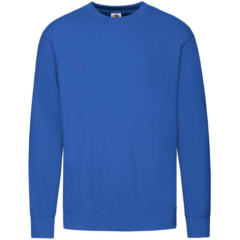 Blue Men's Sweatshirt Lightweight Set-in-Sweat Sweat Fruit of the Loom