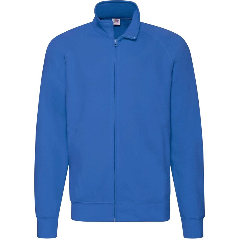 Blue Men's Sweatshirt Lightweight Sweat Jacket Fruit of the Loom