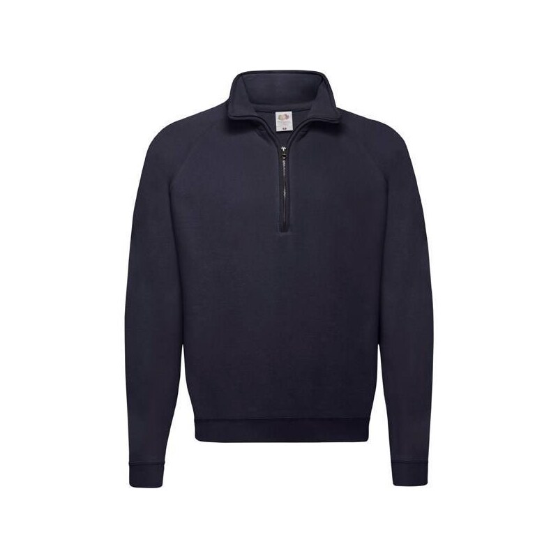 Granatowa bluza męska Zip Neck Sweat Fruit of the Loom