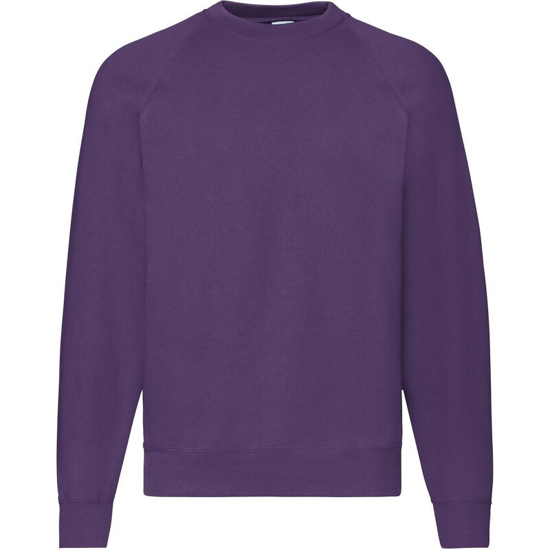 Fioletowa bluza męska Raglan Sweat Fruit of the Loom