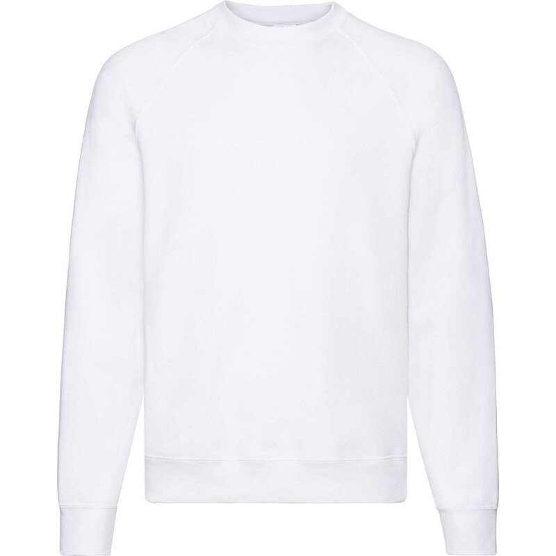 Biała bluza męska Raglan Sweat Fruit of the Loom
