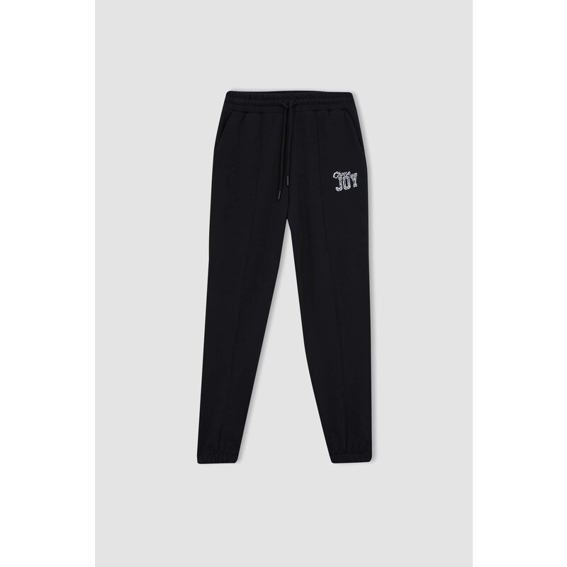 DEFACTO Standard Fit With Pockets Thick Sweatshirt Fabric Pants