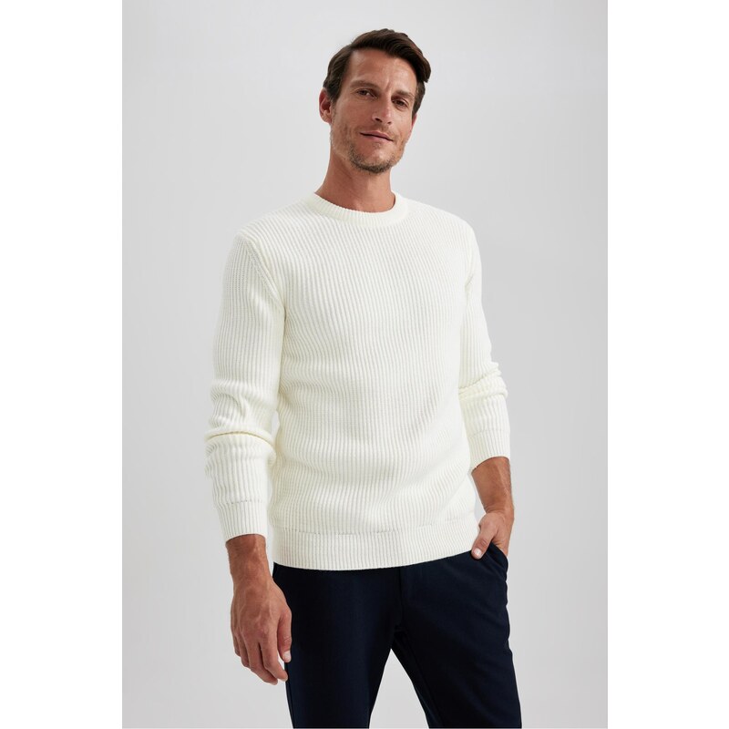 DEFACTO Standard Fit Crew Neck Knitwear Pullover