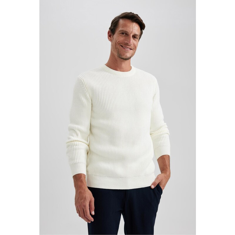 DEFACTO Standard Fit Crew Neck Knitwear Pullover