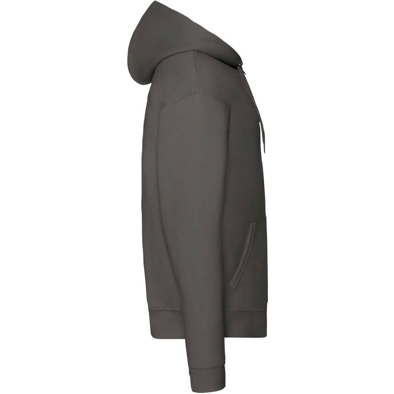 Grey Men's Hoodie Premium Fruit of the Loom