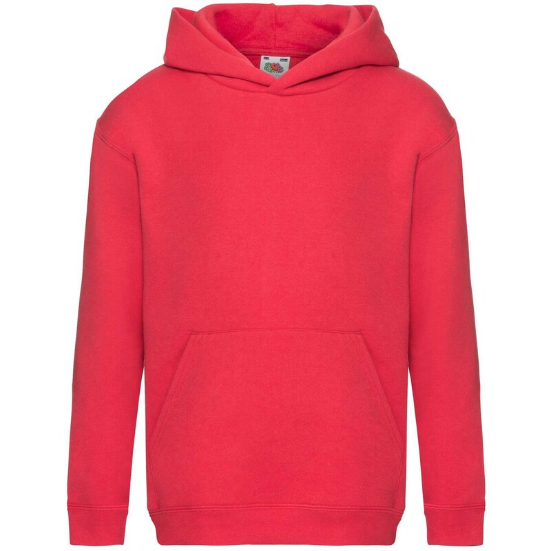 Czerwona bluza dziecięca Hooded Sweat Fruit of the Loom