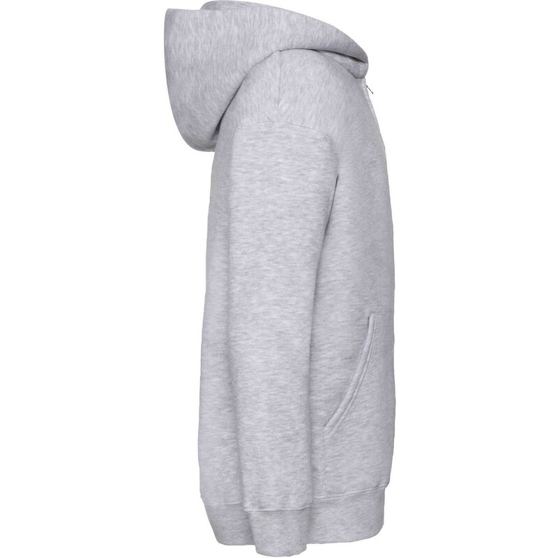 Szara bluza dziecięca z kapturem Zip Through Hooded Sweat Fruit of the Loom