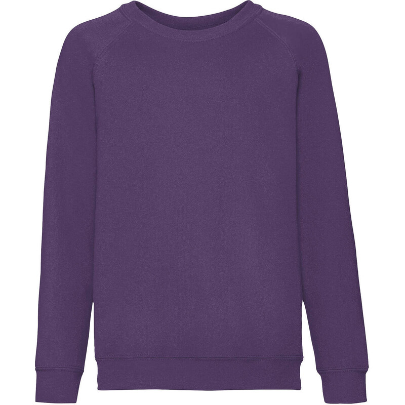 Fioletowa bluza dziecięca Raglan Sweat Fruit of the Loom