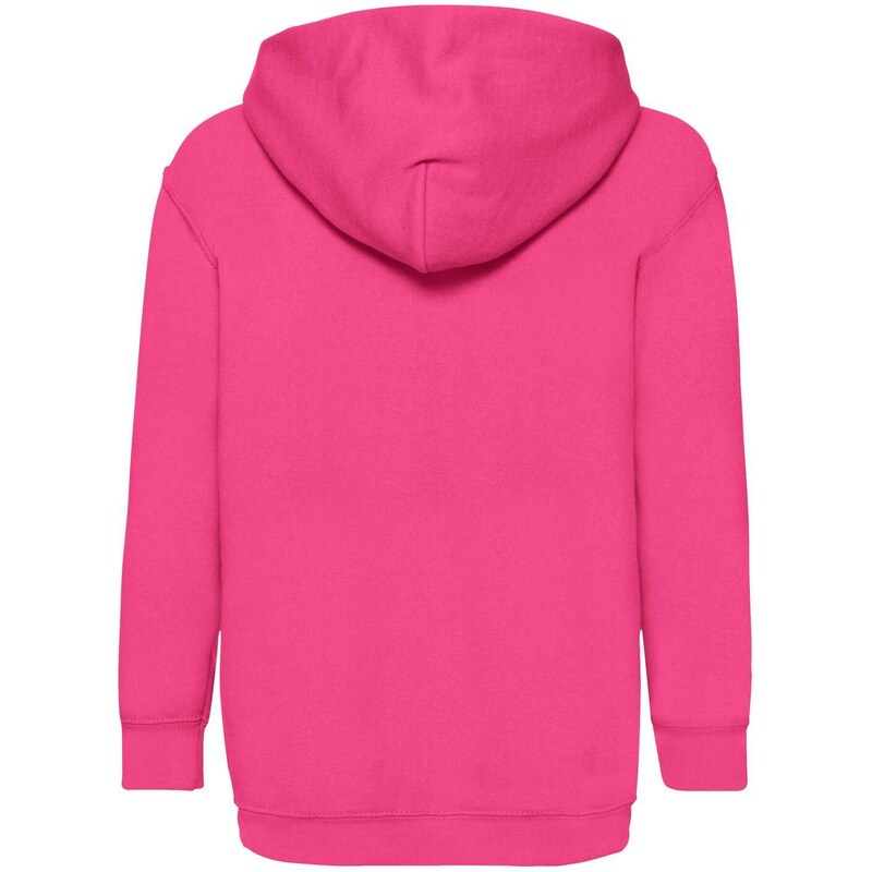 Pink children's sweatshirt Classic kangaroo Fruit of the Loom