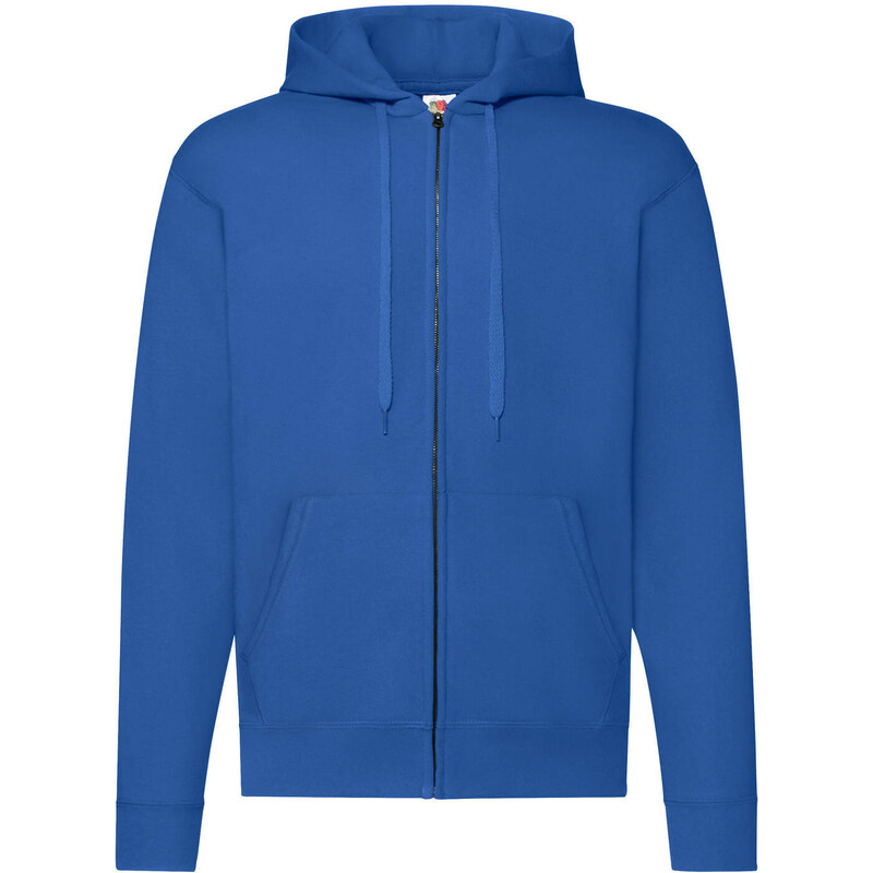 Blue Zippered Hoodie Classic Fruit of the Loom