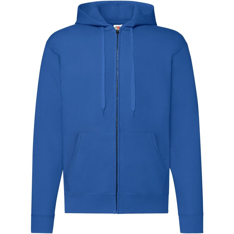 Blue Zippered Hoodie Classic Fruit of the Loom