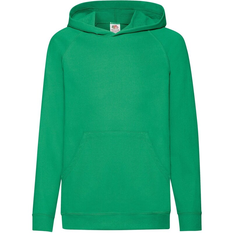 Green Children's Hoodie Fruit of the Loom