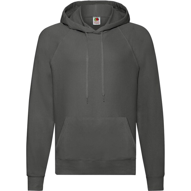 Grafitowa bluza męska z kapturem Lightweight Hooded Sweat Fruit