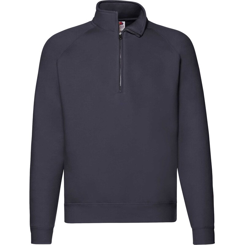 Granatowa bluza męska Zip Neck Sweat Fruit of the Loom