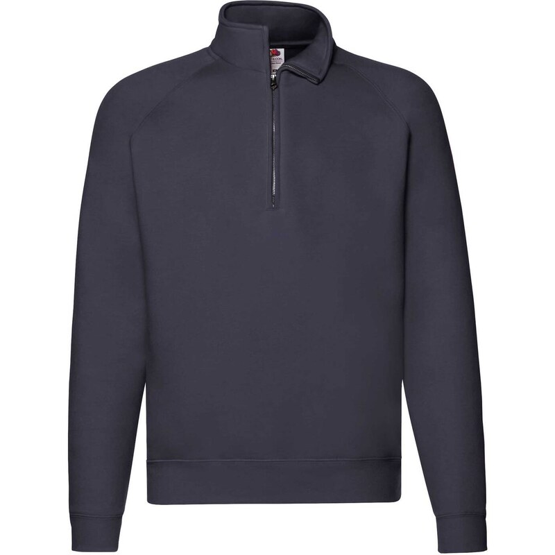 Granatowa bluza męska Zip Neck Sweat Fruit of the Loom