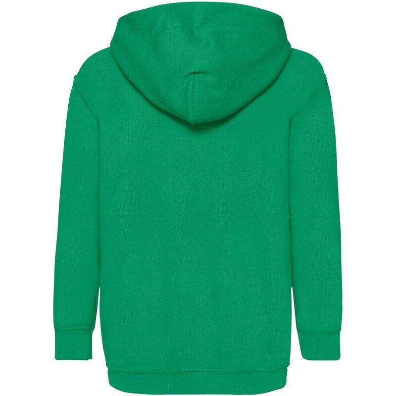 Green children's sweatshirt Classic kangaroo Fruit of the Loom