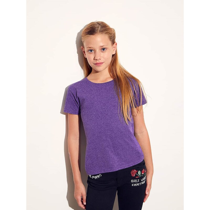 Iconic Fruit of the Loom Girls' T-shirt