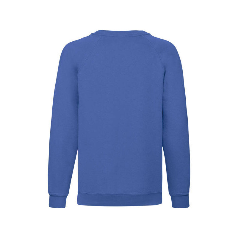 Niebieska bluza dziecięca Raglan Sweat Fruit of the Loom