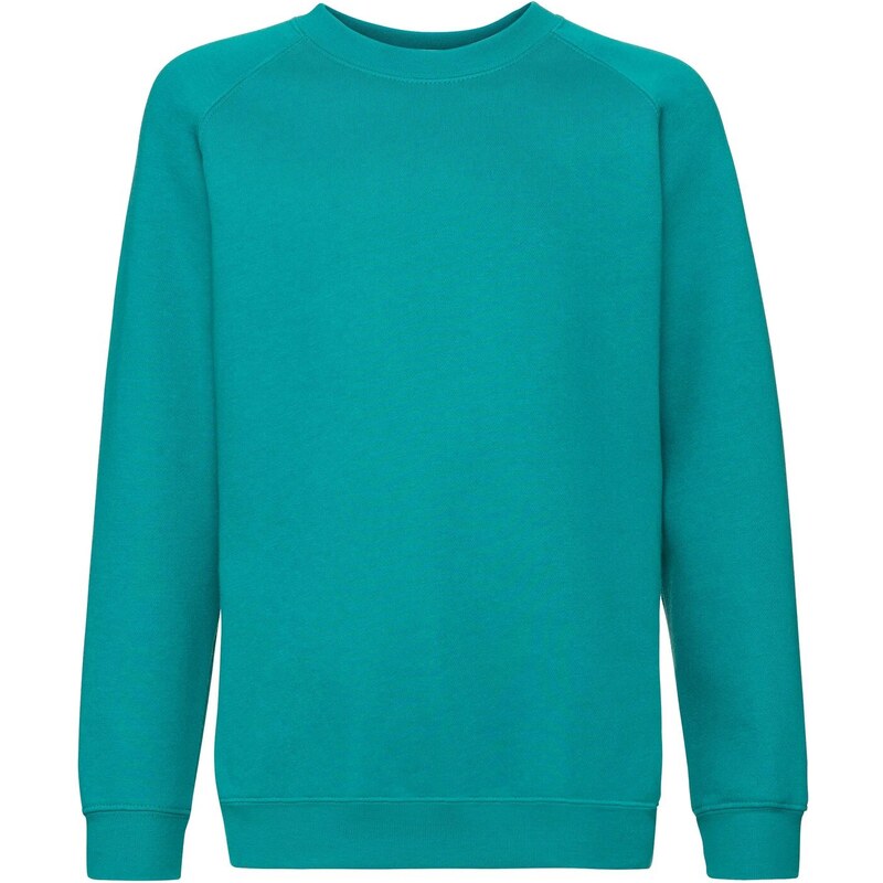 Zielona bluza dziecięca Raglan Sweat Fruit of the Loom