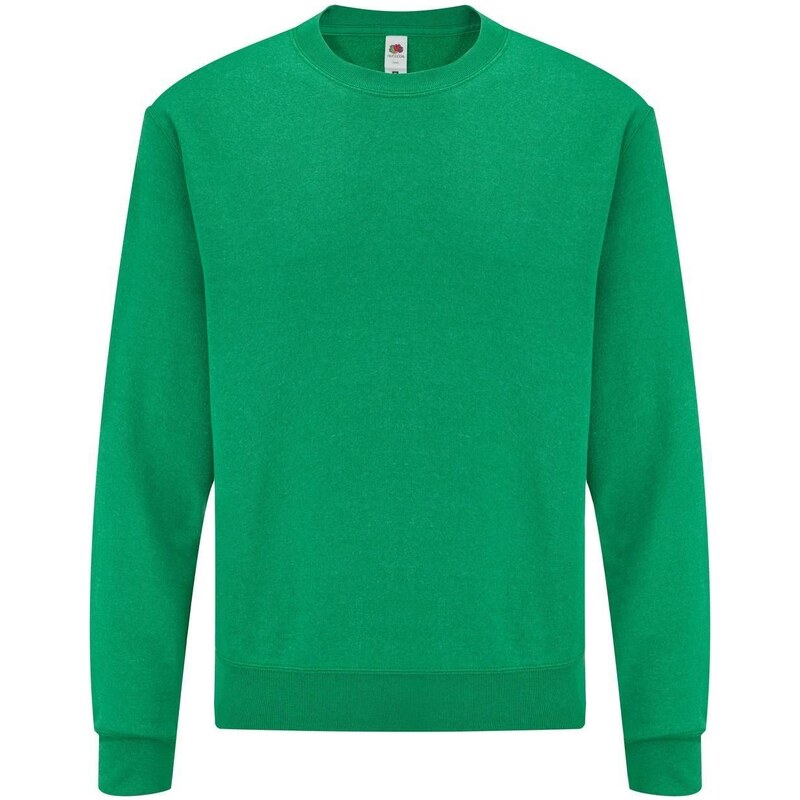Green Mens Set-in Sweat Fruit of the Loom