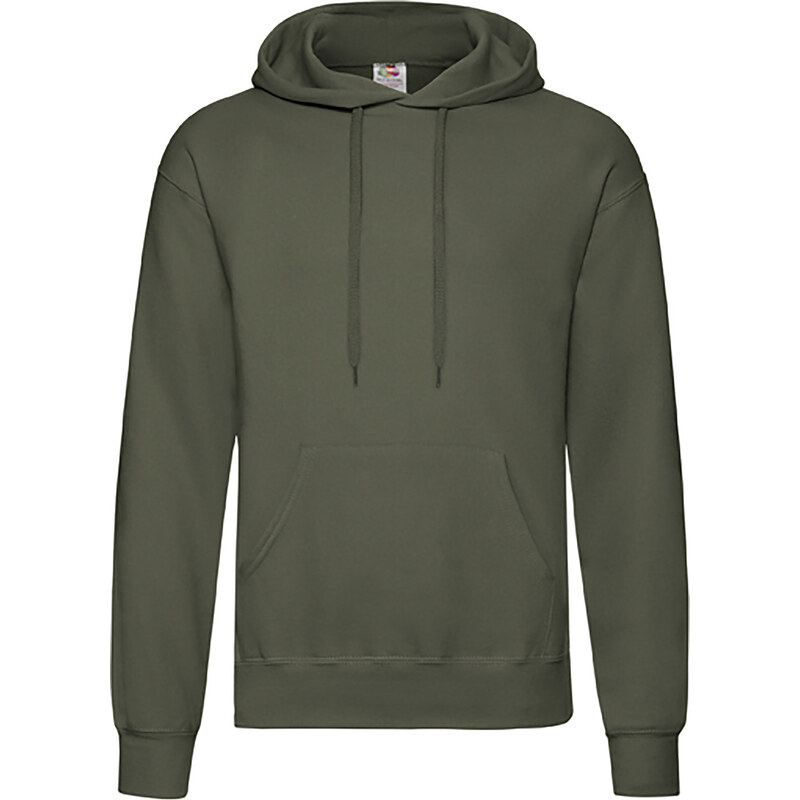 Oliwkowa bluza męska Hooded Sweat Fruit of the Loom