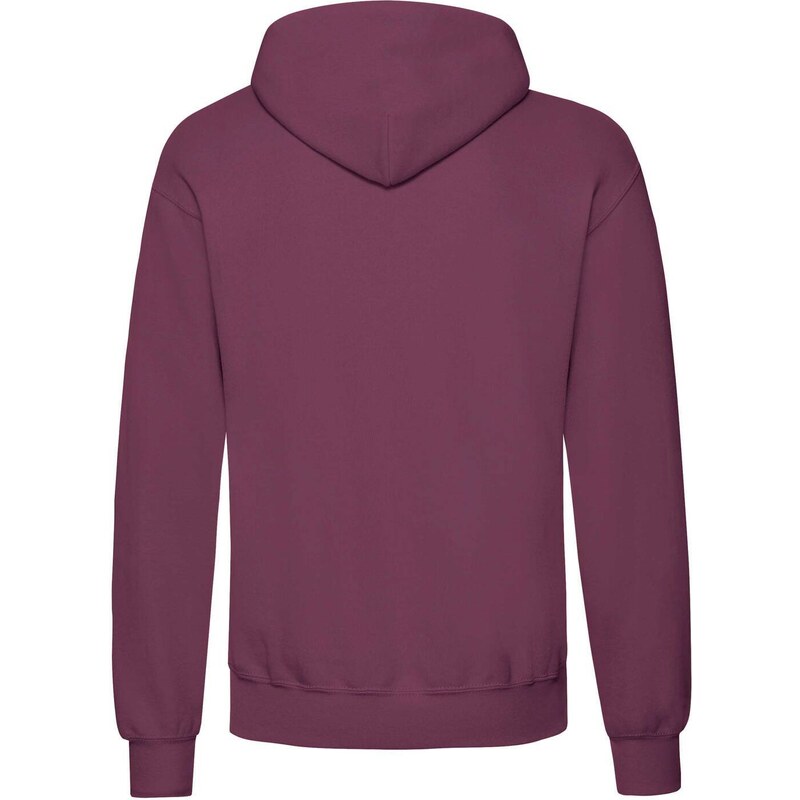 Burgundy men's sweatshirt Hooded Sweat Fruit of the Loom